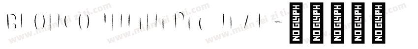 Bronco InLineRegular字体转换
